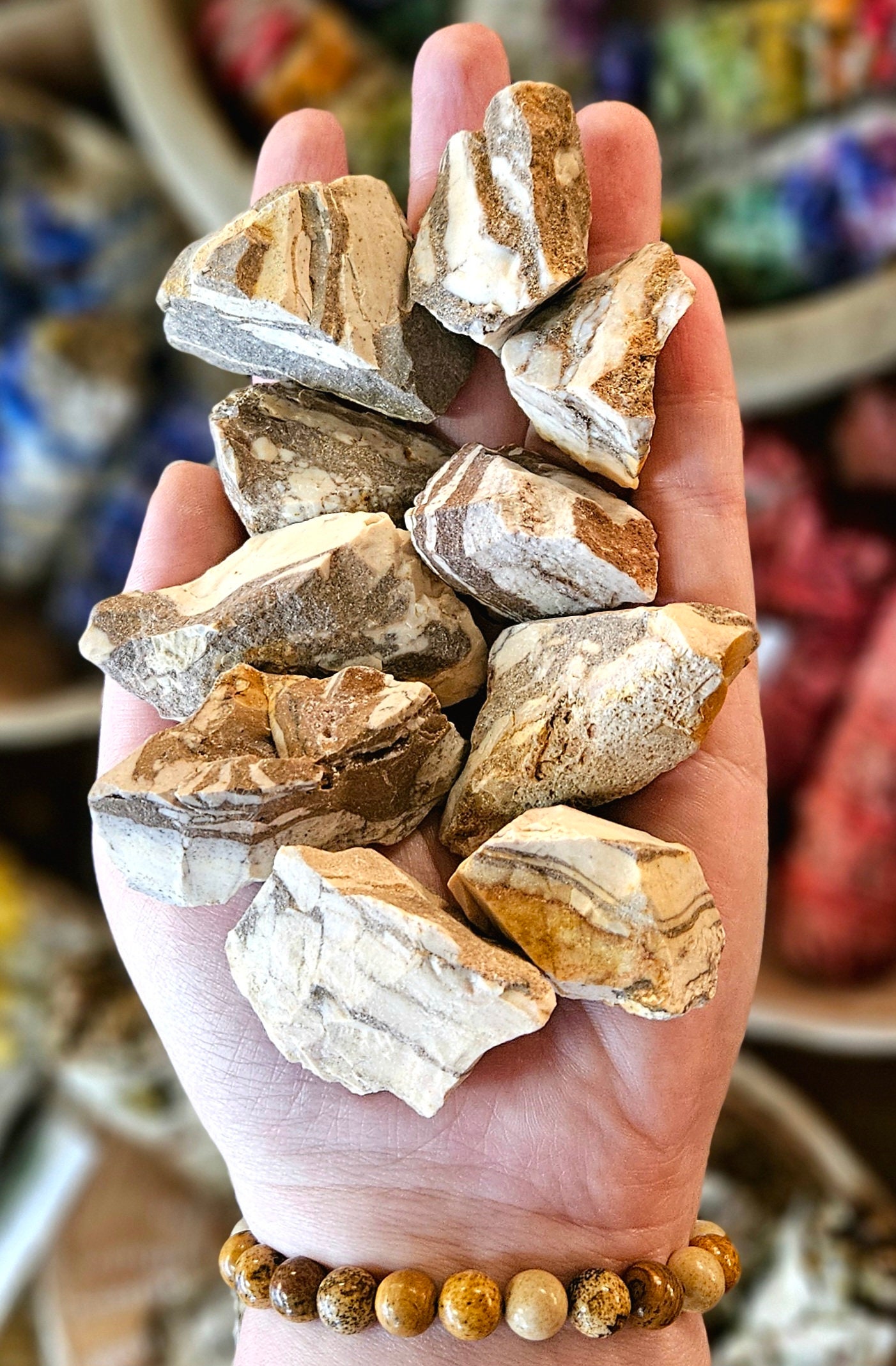 Zebra Jasper Rough Stone, One, Feng Shui, Metaphysical, Rock Hound, Crystal Healing