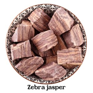 Raw Zebra Jasper Stone, Natural Crystal For Balance And Motivation, Rough Jasper