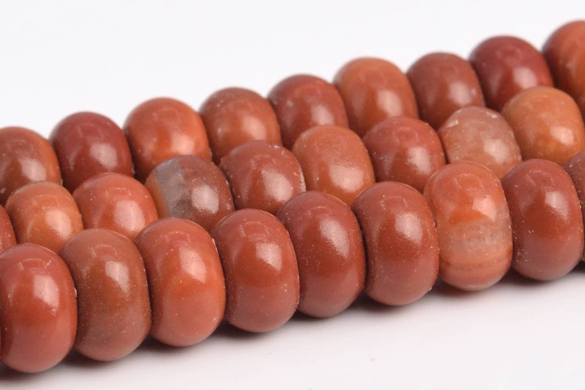 6x4mm Wood Skin Jasper Beads Grade Aaa Genuine Natural Gemstone Rondelle Loose Beads 15" / 7.5" Bulk Lot Options (103416)