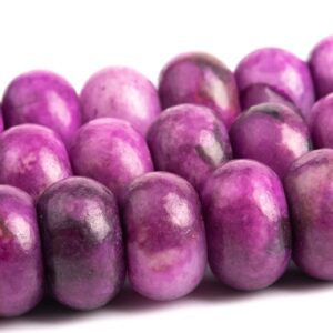 8x5mm Deep Purple Jasper Beads Grade Aaa Natural Gemstone Rondelle Loose Beads 15" / 7.5" Bulk Lot Options (108917)