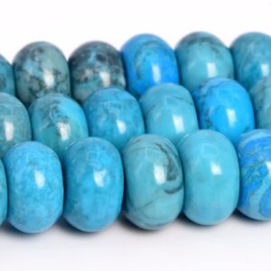 Sky Blue Crazy Lace Jasper Beads Rondelle Gemstone Loose Beads 6mm 8mm Bulk Lot Options