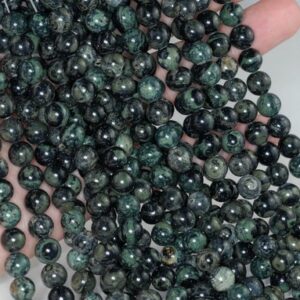 8mm Kambaba Jasper Gemstone Green Round 8mm Loose Beads 15.5 inch Full Strand LOT 1,2,6,12 and 50 (90183753-370)