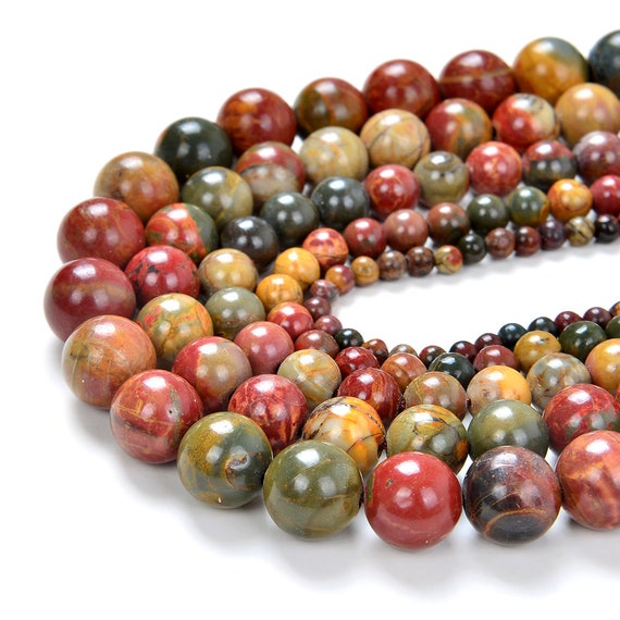 Genuine Natural Picasso Jasper Gemstone Grade Aa Round 4mm 6mm 8mm 10mm Loose Beads 15 Inch Full Strand Bulk Lot 1,2,6,12 And 50 Genuine Natural Picasso Jasper Gemstone Grade Aa Round 4mm 6mm 8mm 10mm Loose Beads 15 Inch Full Strand Bulk Lot 1,2,6,12 And 50