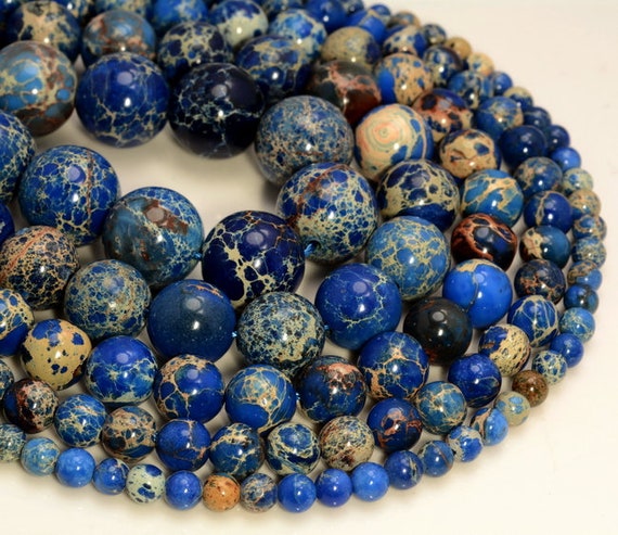 Indigo Cobalt Blue Sea Sediment Imperial Jasper Gemstone 4mm 6mm 8mm 10mm Round Loose Beads Full Strand Lot 1,2,6,12 And 50 Indigo Cobalt Blue Sea Sediment Imperial Jasper Gemstone 4mm 6mm 8mm 10mm Round Loose Beads Full Strand Lot 1,2,6,12 And 50