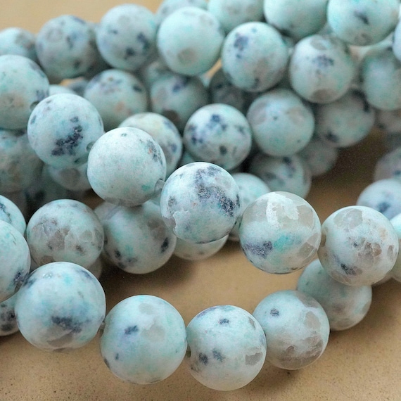 Kiwi Jasper Beads (round)(matte)(4mm)(6mm)(8mm)(10mm)(12mm)(15"strand)
