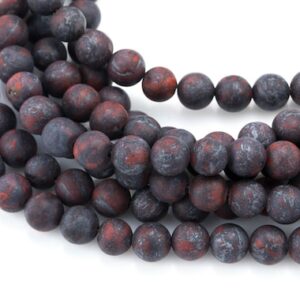 Natural Saffron Jasper Beads , High Quality In Matte Round, 4mm, 6mm, 8mm, 10mm, 12mm- Full 16 Inch Strand Aaa Quality Gemstone Beads