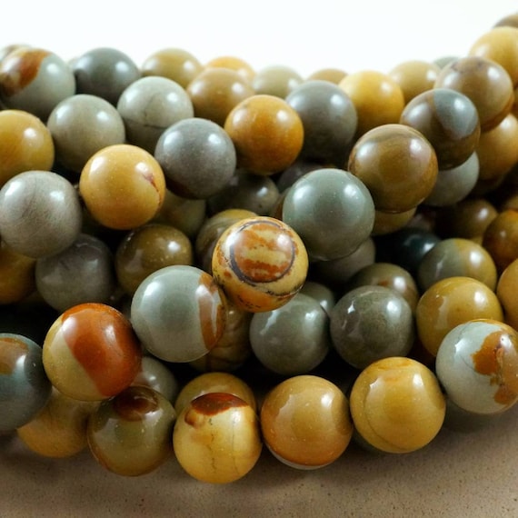 Wild Horse Jasper Beads (round)(smooth)(6mm)(8mm)(10mm)(16"strand)