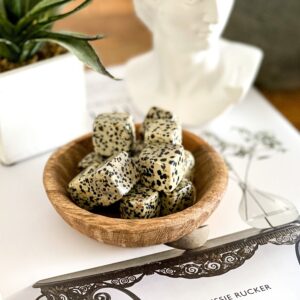 Dalmatian Jasper Crystal Cube: Polished Tumble Stone, Healing Crystals