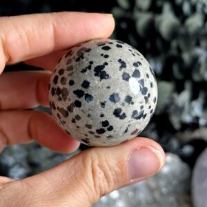Dalmatian Jasper Sphere - Polished Stone Orb, 40mm