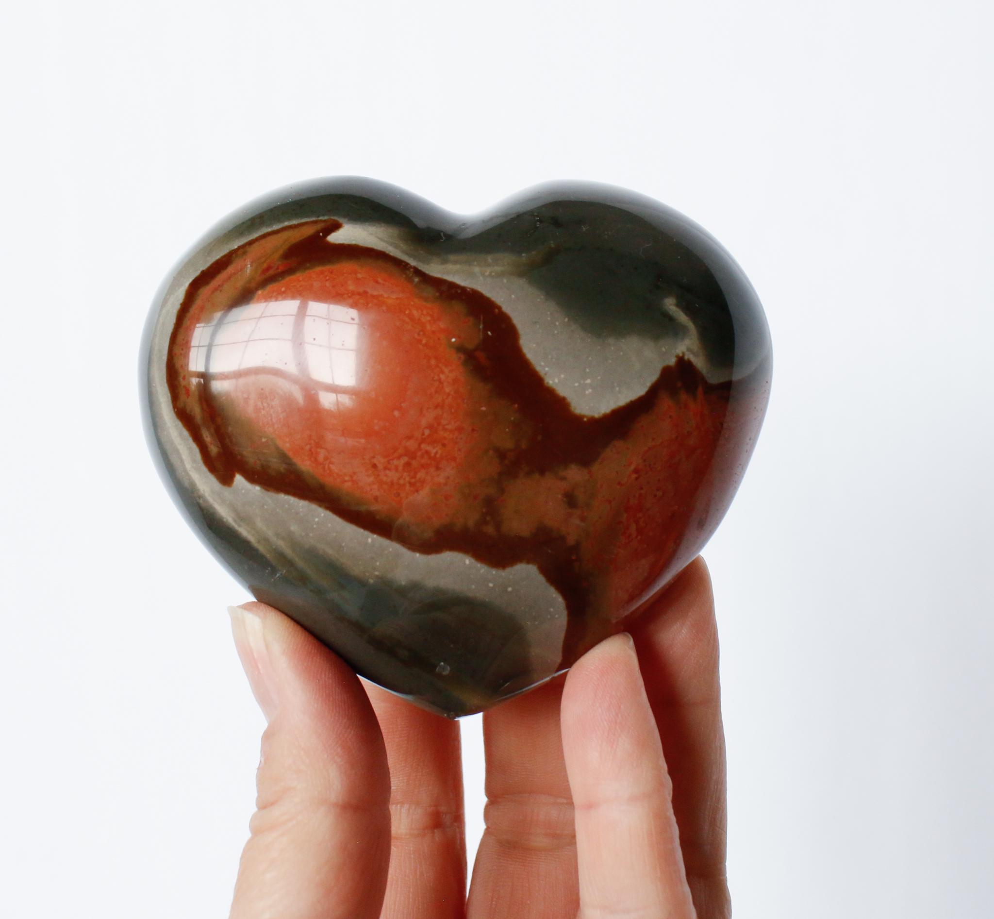 Polychrome Jasper Heart - Mineral Stone Heart