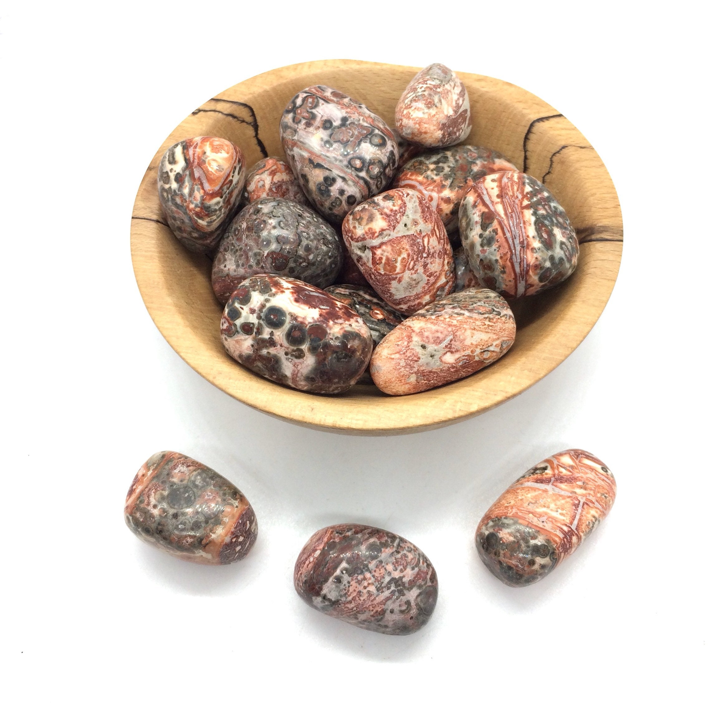 Leopard Skin Jasper Tumbled Stone 20-25mm