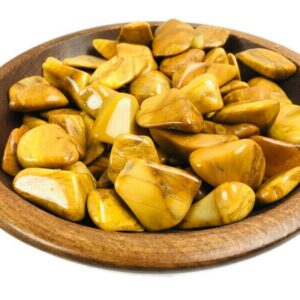 Polished Yellow Jasper Crystal: Tumbled Gemstone (18-25mm)