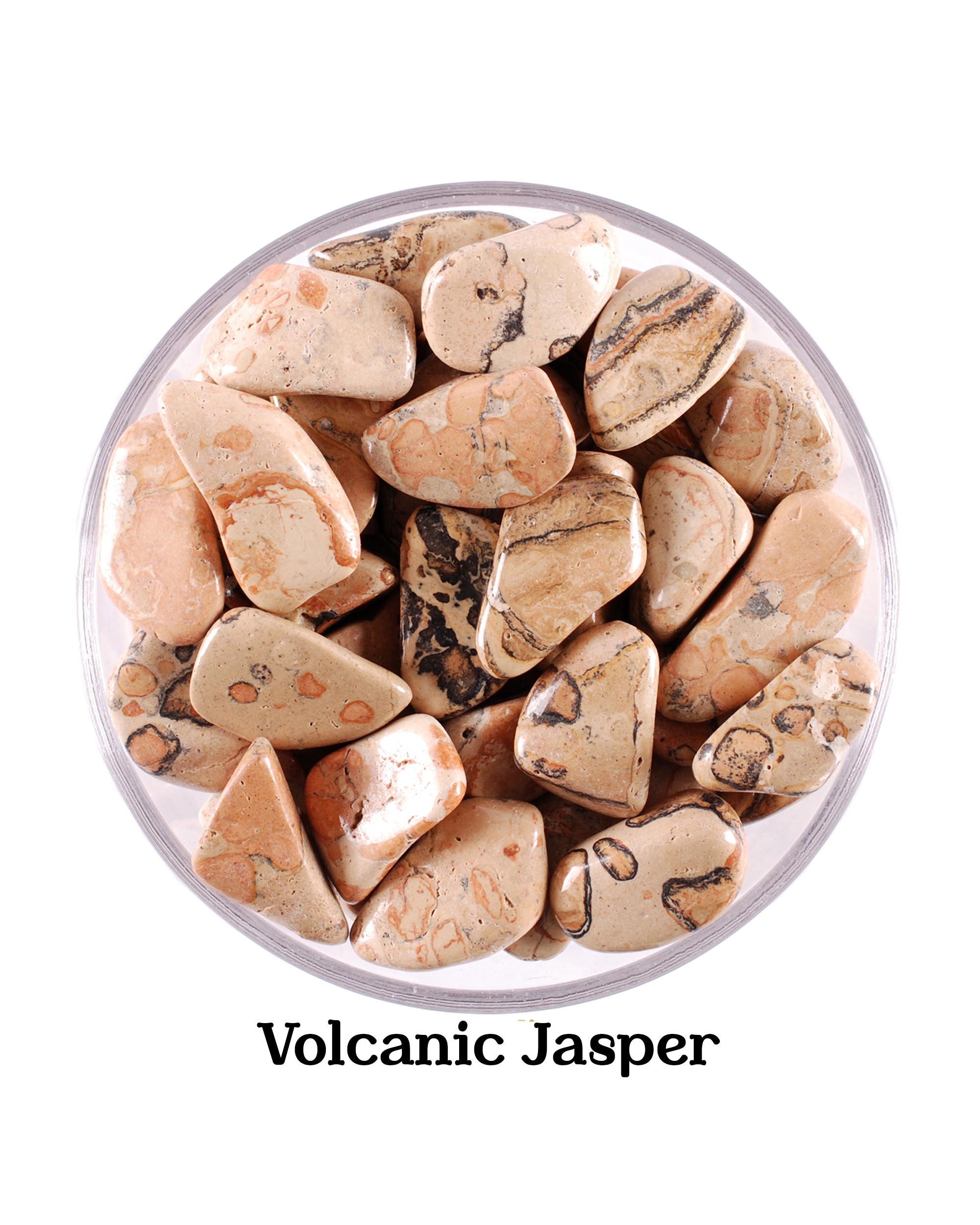 Rare! Volcanic Jasper Tumbled Stone, Gift For Crystal Lovers, Natural Gemstone