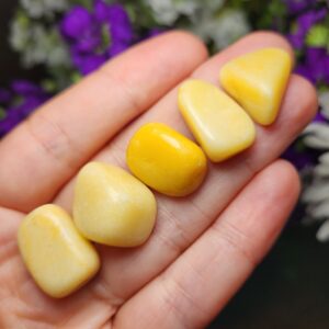 Yellow Jasper Crystal - Tumbled Yellow Jasper - Polished Yellow Jasper - Tumbled Stones - Yellow Jasper Gemstone - Natural Yellow Jasper