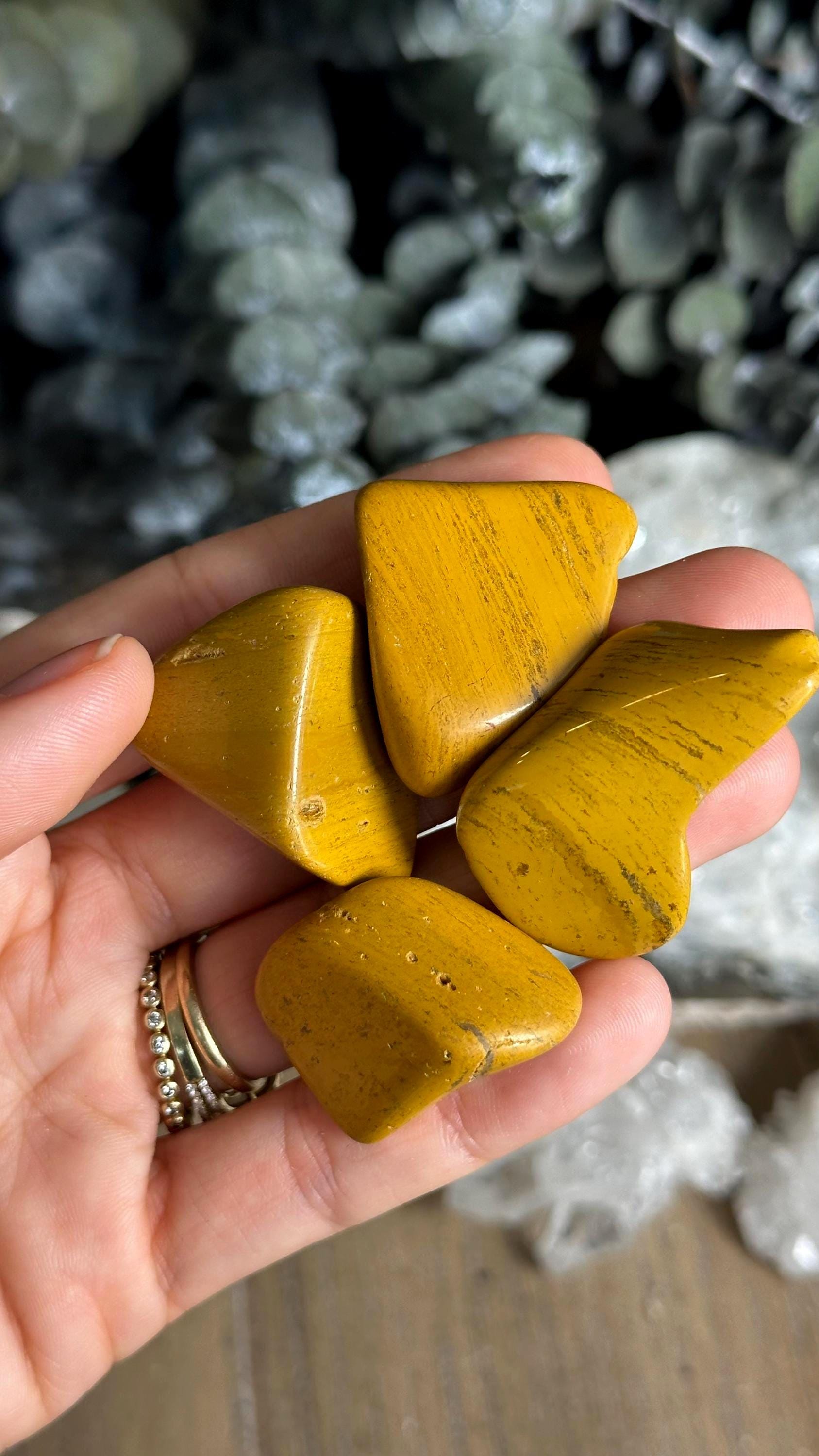 Tumbled Yellow Jasper, Solar Plexus, Stone Of Protection