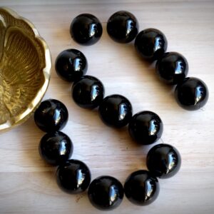 Xxl 28mm Jet Fossilized Wood Lignite Coal Black Beads Full Strand Or Handmade Custom Necklace, Bracelet Jewelry