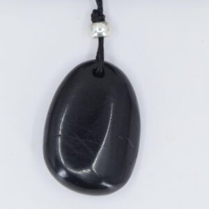 Jet on Adjustable Cord Necklace Jet on Adjustable Cord Necklace