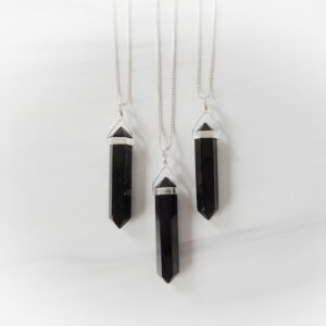 Black Jet Necklace • Black Wood Pendant • Real Black Jet Stone • Gemstone Point • Black Crystal • Healing Gemstone • Gemstone Appeal • GSA