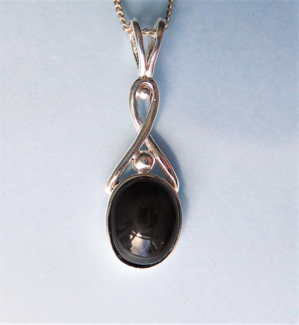 Whitby Jet And Sterling Silver Pendant Whitby Jet And Sterling Silver Pendant