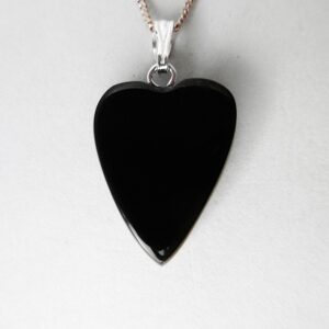 Whitby Jet Love Heart Pendant