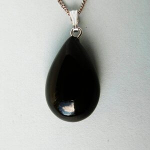 Whitby Jet Teardrop Pendant