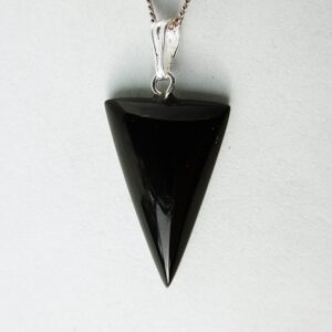 Whitby Jet Triangular Pendant