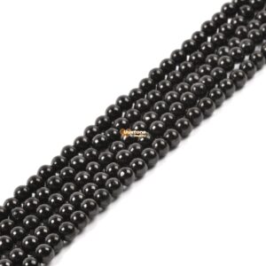 4mm Natural Black Jet Lignite Round Ball Loose Beads DIY Jewelry Making Strand 15.5-16" 4mm Natural Black Jet Lignite Round Ball Loose Beads DIY Jewelry Making Strand 15.5-16"
