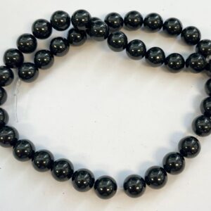 Natural Black Jet 10mm Round Gemstone Beads~ -15.5 inch strand Natural Black Jet 10mm Round Gemstone Beads~ -15.5 inch strand