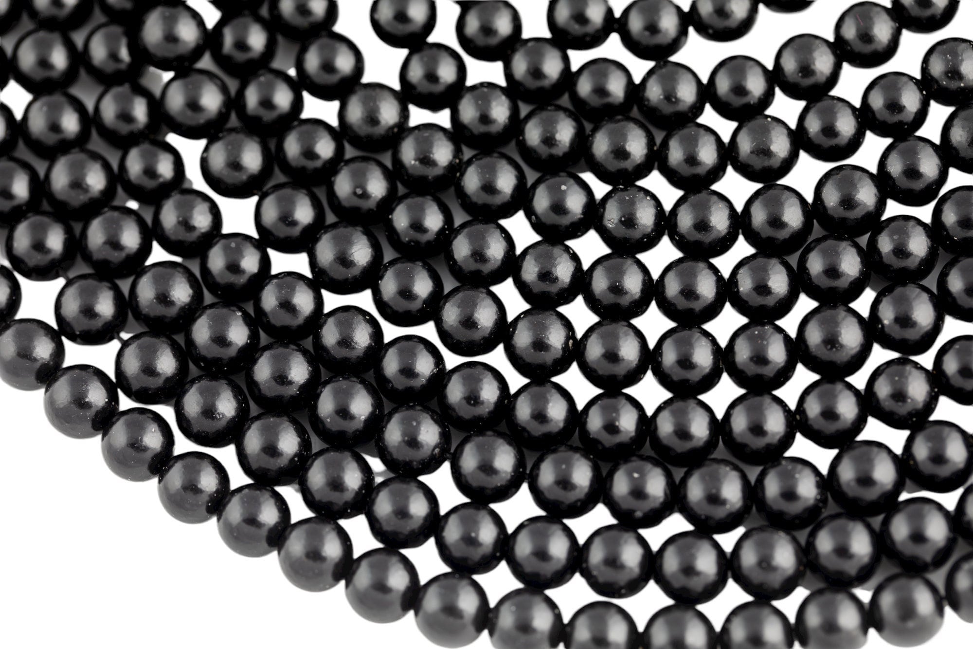 Natural Real  Jet Beads 6mm 8mm 10mm 12mm Round Beads Aaa Quality  Gemstones 16" Strand Aaa Quality Gemstone Beads