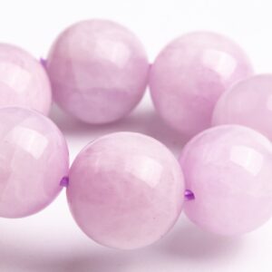 10-11mm Kunzite Beads Purple Pink Bracelet Grade Aa+ Genuine Natural Round Gemstone 8" (118829h-2589)