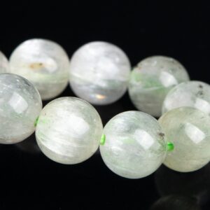 7-8mm Kunzite Beads Faint Green Bracelet Brazil Grade Aaa Genuine Natural Round Gemstone 7" (120080h-2826)
