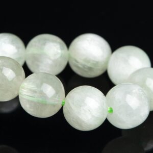 7-8mm Kunzite Beads Faint Green Bracelet Brazil Grade Aaa Genuine Natural Round Gemstone 7" (120077h-2816)