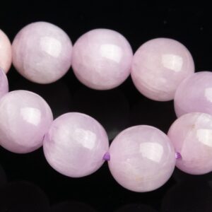 7-8mm Kunzite Beads Purple Pink Bracelet Grade Aa+ Genuine Natural Round Gemstone 7" (118864h-2590)