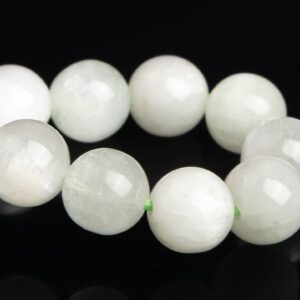 7mm Kunzite Beads Faint Green Bracelet Brazil Grade Aa+ Genuine Natural Round Gemstone 7" (120066h-2816)