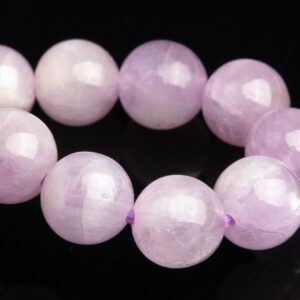 7mm Kunzite Beads Purple Pink Bracelet Grade Aaa Genuine Natural Round Gemstone 7" (118867h-2590)