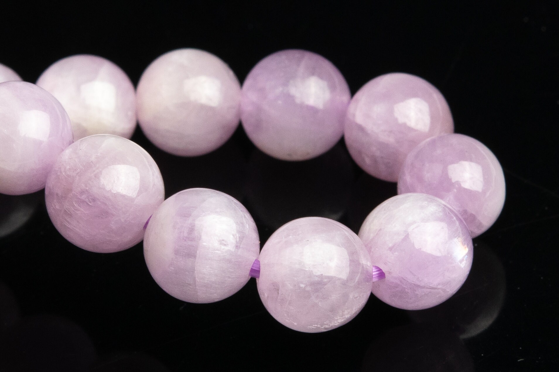 7mm Kunzite Beads Purple Pink Bracelet Grade Aaa Genuine Natural Round Gemstone 7" (118867h-2590) 7mm Kunzite Beads Purple Pink Bracelet Grade Aaa Genuine Natural Round Gemstone 7" (118867h-2590)