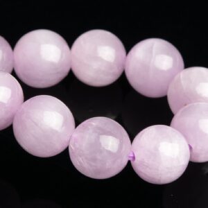 7mm Kunzite Beads Purple Pink Bracelet Grade Aaa+ Genuine Natural Round Gemstone 7" (118868h-2590)