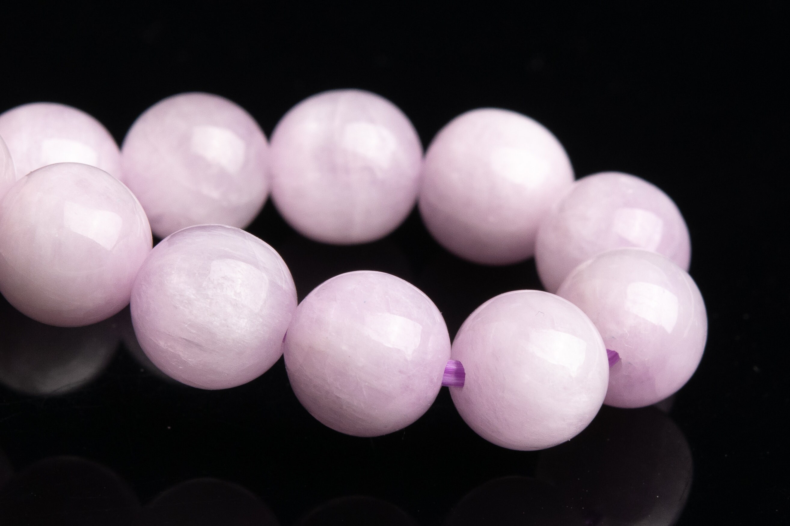 7mm Kunzite Beads Purple Pink Bracelet Grade Aa Genuine Natural Round Gemstone 7" (118870h-2590) 7mm Kunzite Beads Purple Pink Bracelet Grade Aa Genuine Natural Round Gemstone 7" (118870h-2590)