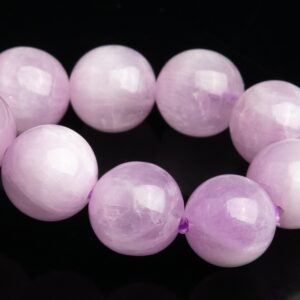 8-9mm Kunzite Beads Purple Pink Bracelet Grade Aaa Genuine Natural Round Gemstone 7" (118854h-2590)