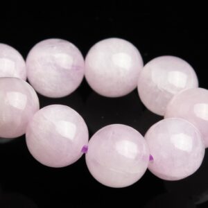 8-9mm Kunzite Beads Light Purple Pink Bracelet Grade Aa Genuine Natural Round Gemstone 7" (118857h-2590)