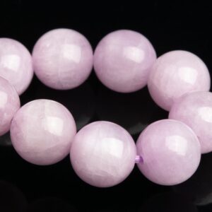 8-9mm Kunzite Beads Purple Pink Bracelet Grade Aaa Genuine Natural Round Gemstone 7" (118852h-2590)