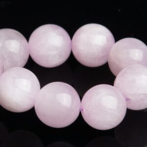 8mm Kunzite Beads Light Purple Pink Bracelet Grade Aaa Genuine Natural Round Gemstone 7" (118859h-2590)