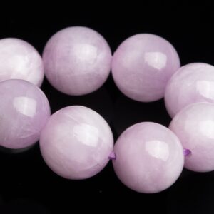 9mm Kunzite Beads Purple Pink Bracelet Grade Aaa Genuine Natural Round Gemstone 7.5" (118844h-2590)