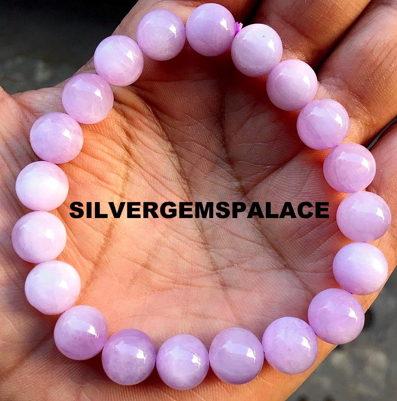 Aaa+ Natural Kunzite Beads Bracelet 10mm Round Bracelet,healing Bracelet,energy Bracelet,jewelry Gifts,kunzite Bracelet,gift For Women.
