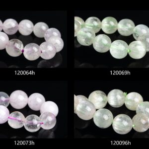 Brazil Kunzite Beads 7"/7.5"/8" Bracelet Genuine Natural Round Gemstone Beads