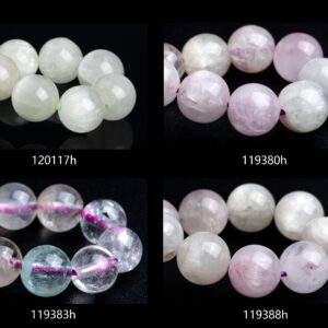 Brazil Kunzite Beads 7"/7.5"/8"/8.5" Bracelet Genuine Natural Round Gemstone