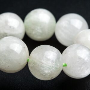 Only One 10-11mm Kunzite Beads Faint Green Bracelet Brazil Grade Aa Genuine Natural Round Gemstone 8" (119397h-767)