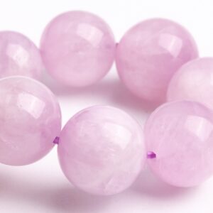 Only One 10-11mm Kunzite Beads Purple Pink Bracelet Grade Aaa Genuine Natural Round Gemstone 8" (118832h-2589)