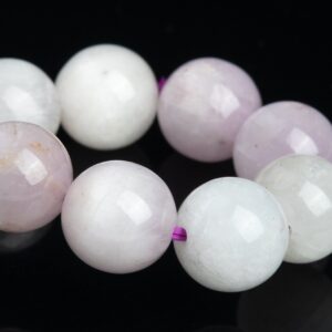 Only One 9mm Kunzite Beads Faint Purple Bracelet Brazil Grade A+ Genuine Natural Round Gemstone 7.5" (120094h-2804)