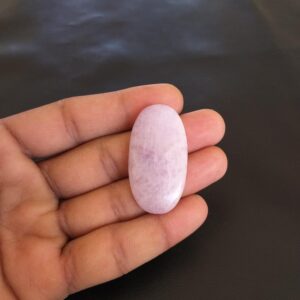 Kunzite Cabochon: 67.5 Carat Oval Gemstone, 43x23x7 MM Kunzite Cabochon: 67.5 Carat Oval Gemstone, 43x23x7 MM